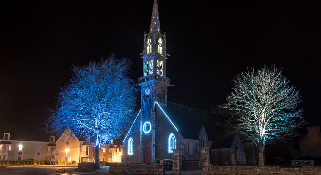 Les illuminations de Noël à Mellac