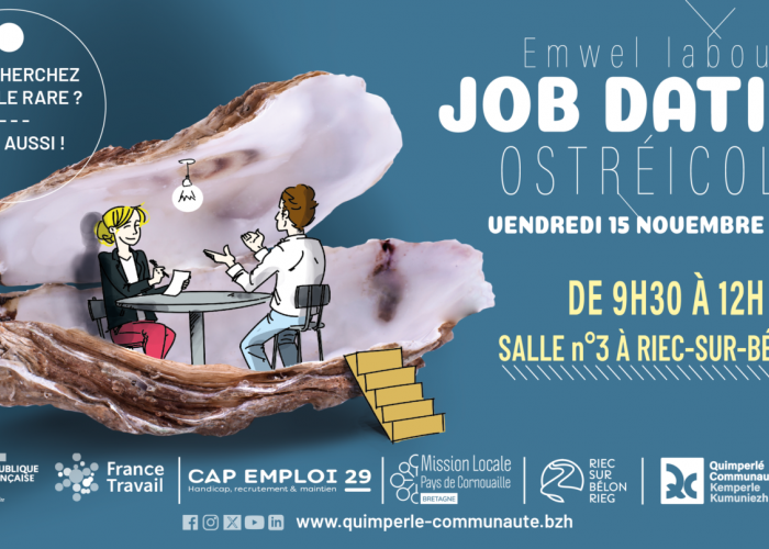 Job dating ostréiculture - Riec-sur-Bélon Le 15 nov 2024