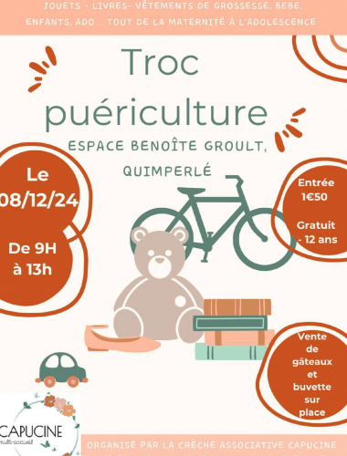 Troc et Puces de la crèche Capucine - Quimperlé Le 8 déc 2024